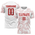 Custom Soccer Jersey - White Red Sublimation Uniform product image 1
