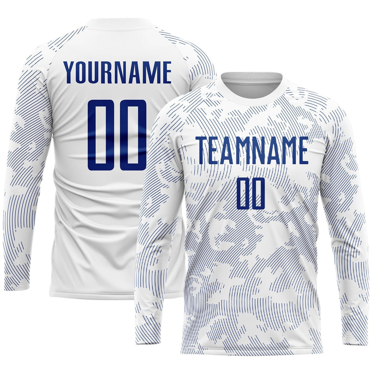 Custom Soccer Jersey - White Royal Sublimation Uniform product image 3