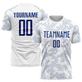 Custom Soccer Jersey - White Royal Sublimation Uniform product image 1