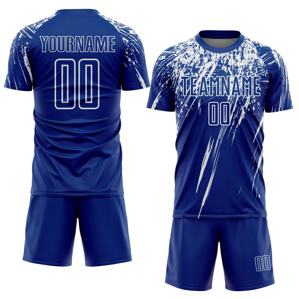 Custom Soccer Jersey - Royal White Sublimation Uniform product image 2