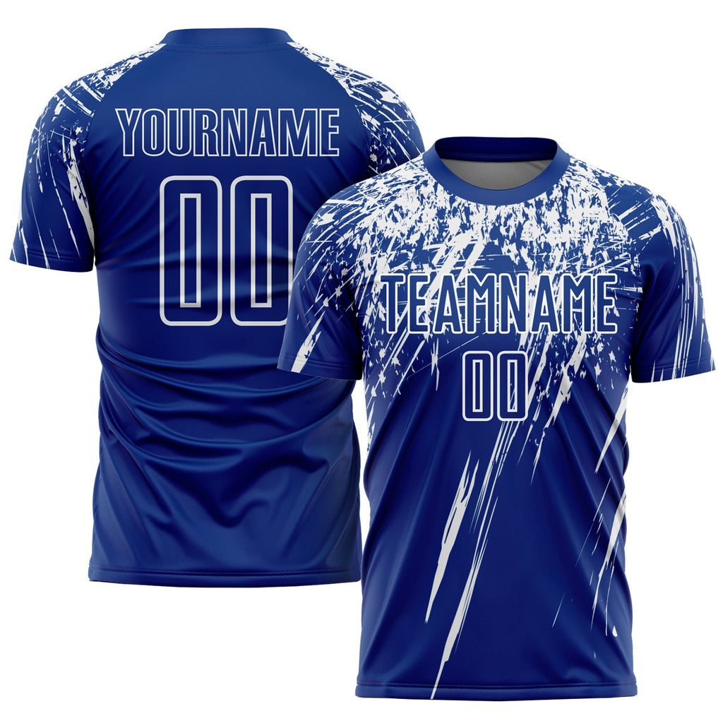 Custom Soccer Jersey - Royal White Sublimation Uniform product image 1