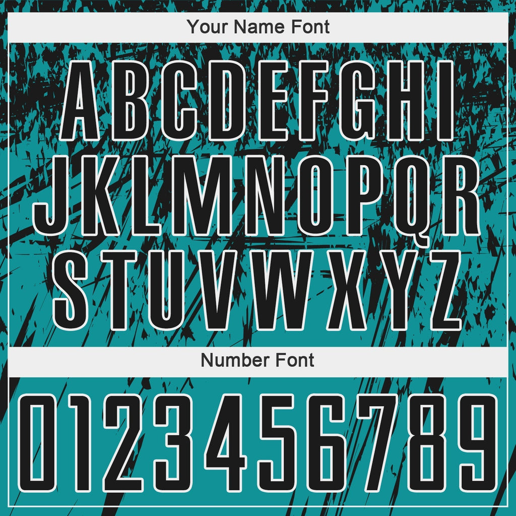 Custom Soccer Jersey - Teal Black-White Sublimation Uniform product image 5