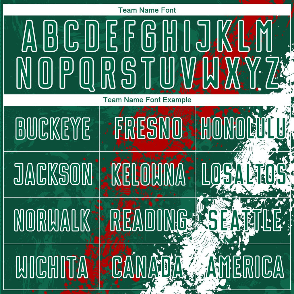 Custom Soccer Jersey - Green Red-White Sublimation Mexico product image 5