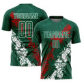 Custom Soccer Jersey - Green Red-White Sublimation Mexico product image 1
