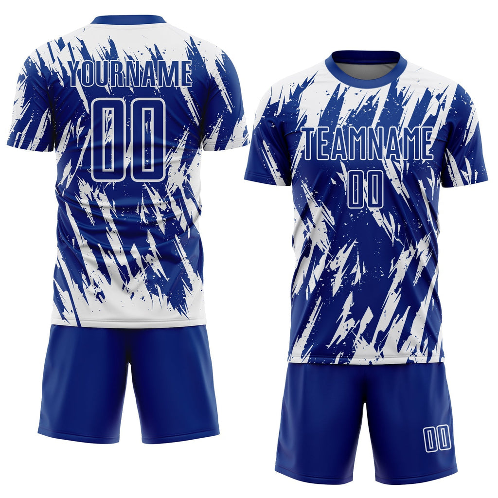 Custom Soccer Jersey - Royal White Sublimation Uniform product image 2