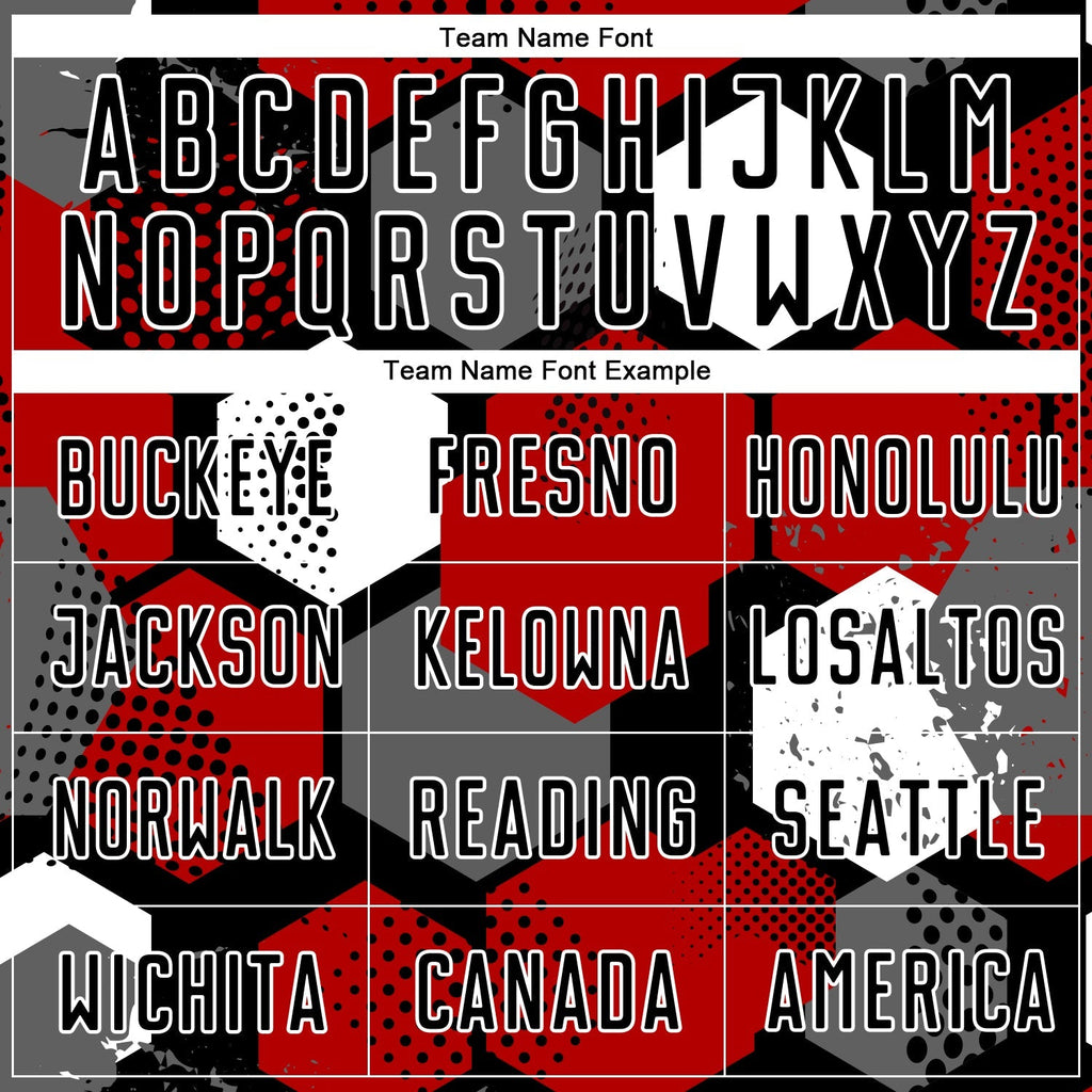 Custom Soccer Jersey - Red Black-White Sublimation Uniform product image 4