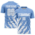 Custom Soccer Jersey - Light Blue White Sublimation Uniform product image 1
