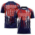 Custom Soccer Jersey - Red Royal-White Sublimation Uniform product image 1