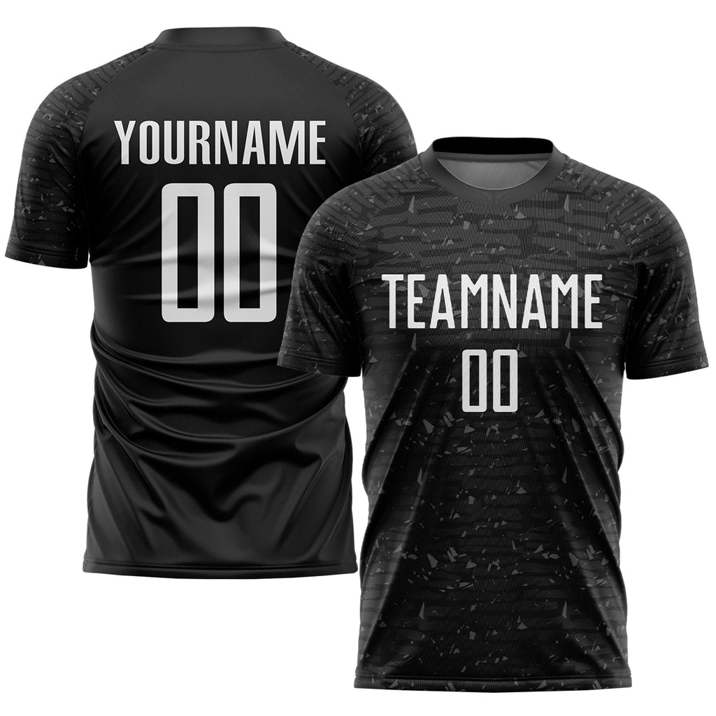 Custom Soccer Jersey - Black White Sublimation Uniform product image 1