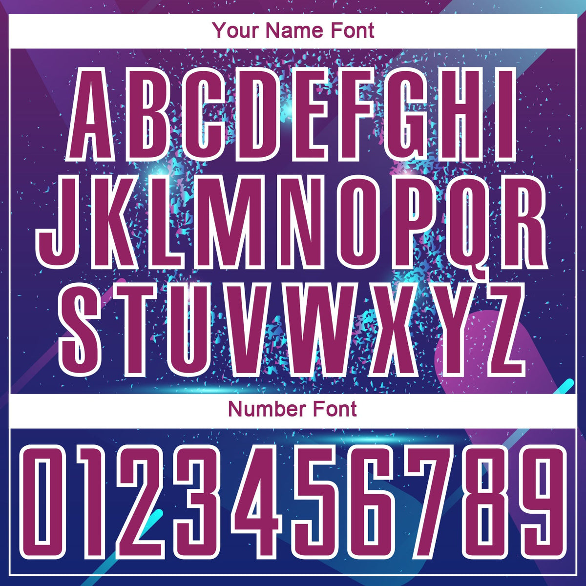 Custom Soccer Jersey - Royal Purple-White Stars And Lines product image 6