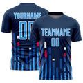 Custom Soccer Jersey - US Navy Blue Sky Blue-White Lines product image 1