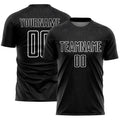 Custom Soccer Jersey - Black White Geometric Shapes product image 1