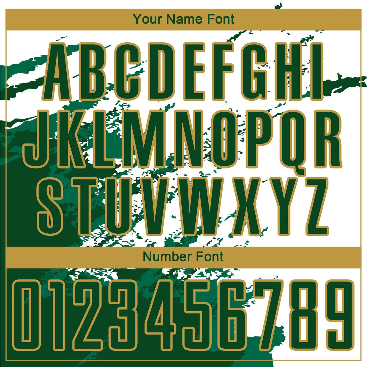 Custom Soccer Jersey - White Green Kelly Green-Gold product image 6