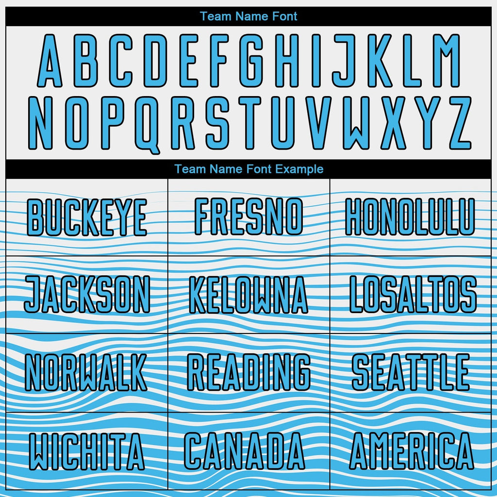 Custom Soccer Jersey - White Sky Blue-Black Gradient Line product image 5