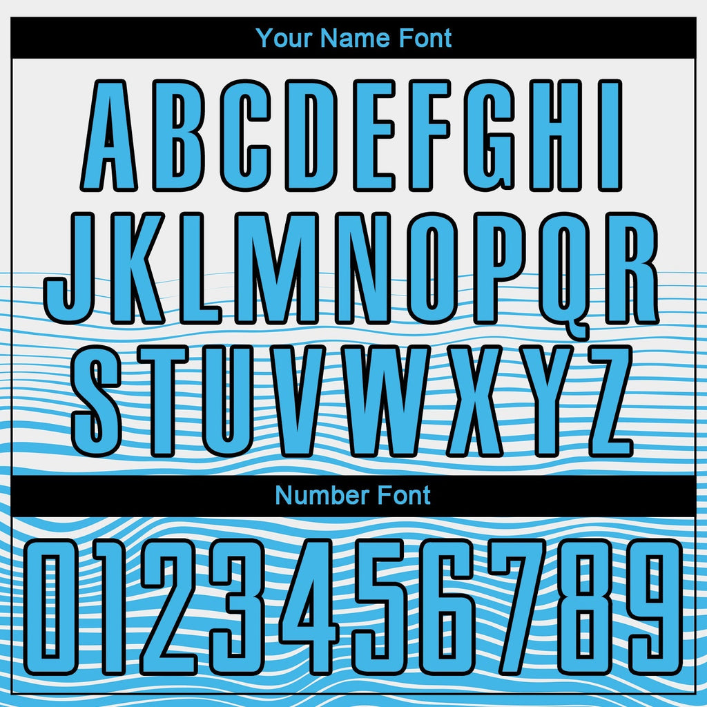 Custom Soccer Jersey - White Sky Blue-Black Gradient Line product image 6