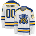 Custom Hockey Jersey - White Royal-Gold product image 1