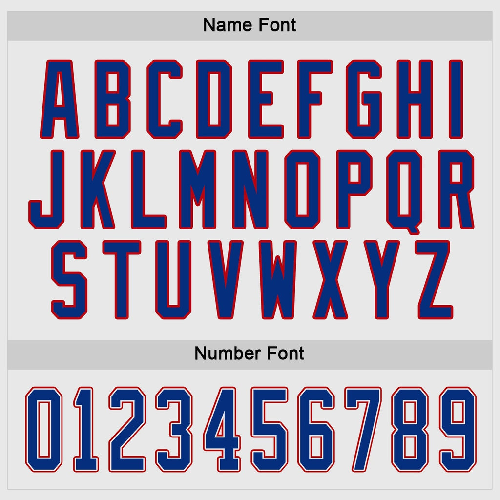 Custom Hockey Jersey - White Royal-Red product image 4