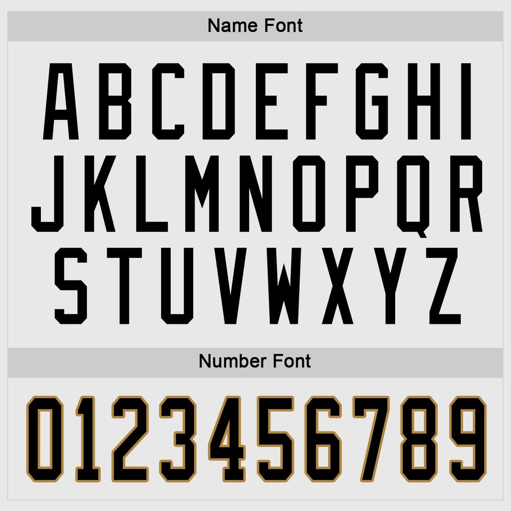 Custom Hockey Jersey - White Black-Old Gold product image 4
