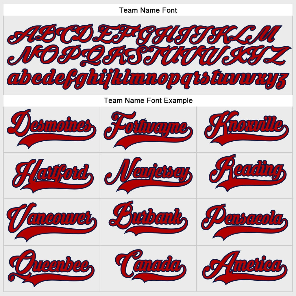 Custom Hockey Jersey - White Red-Navy Lace Neck product image 4