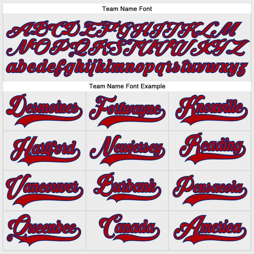 Custom Hockey Jersey - White Red-Royal Lace Neck product image 4