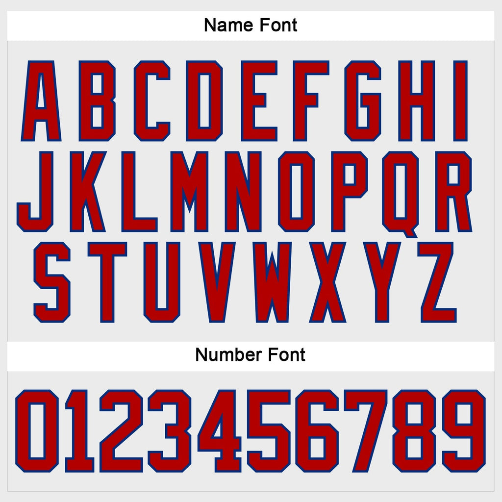 Custom Hockey Jersey - White Red-Royal Lace Neck product image 5