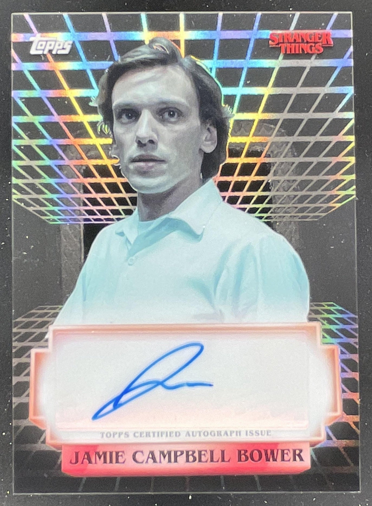2025 Topps High Tek Stranger Things #A-JCB Jamie Campbell Bower Auto product image 1, provided for visual reference and