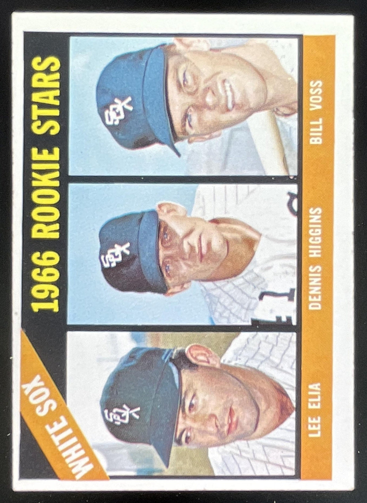 1966 Topps #529 White Sox 1966 Rookie Stars Lee Elia Dennis Higgins Bill Voss RC product image 1, provided for visual