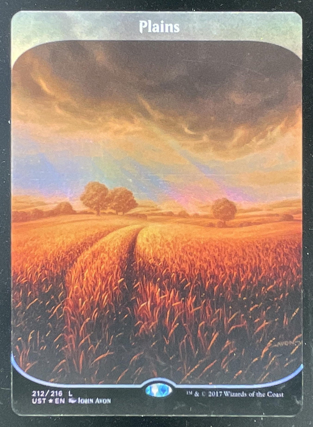 2017 Magic: The Gathering Unstable #212 Plains product image 1, provided for visual reference and product detail review