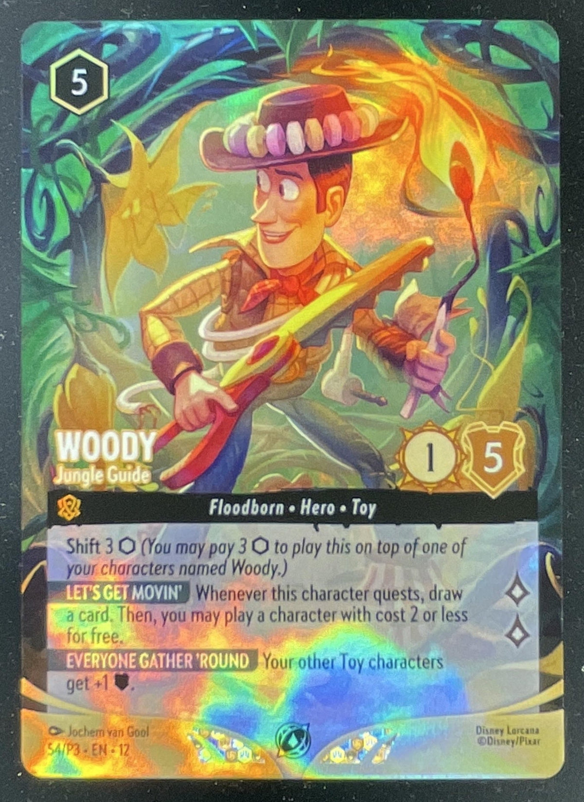 Disney Lorcana Woody - Jungle Guide Store Championship Promo Cards DLPC product image 1, provided for visual reference and