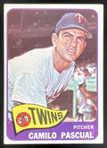1965 Topps #255 Camilo Pascual product image 1, provided for visual reference and product detail review