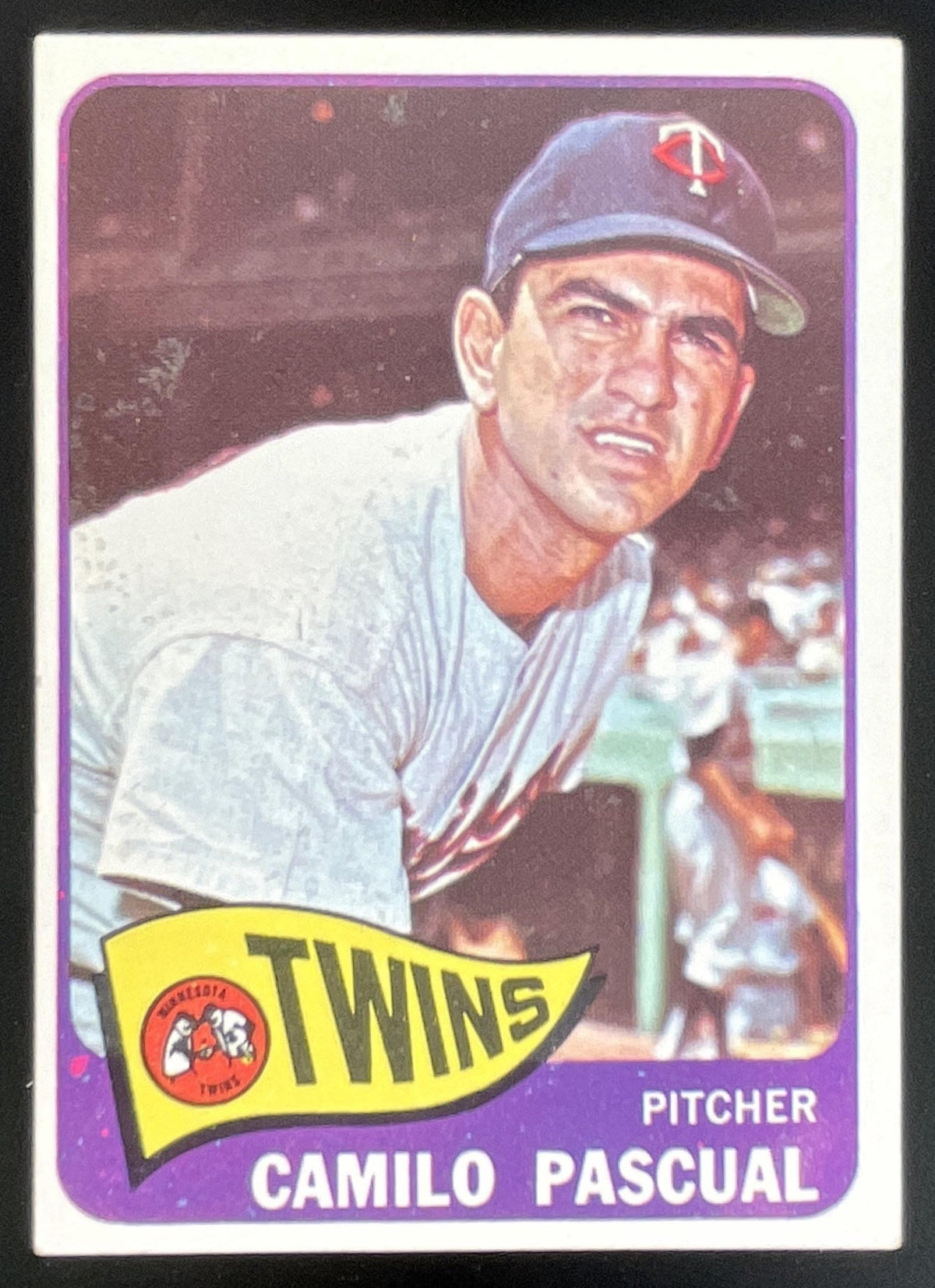 1965 Topps #255 Camilo Pascual product image 1, provided for visual reference and product detail review