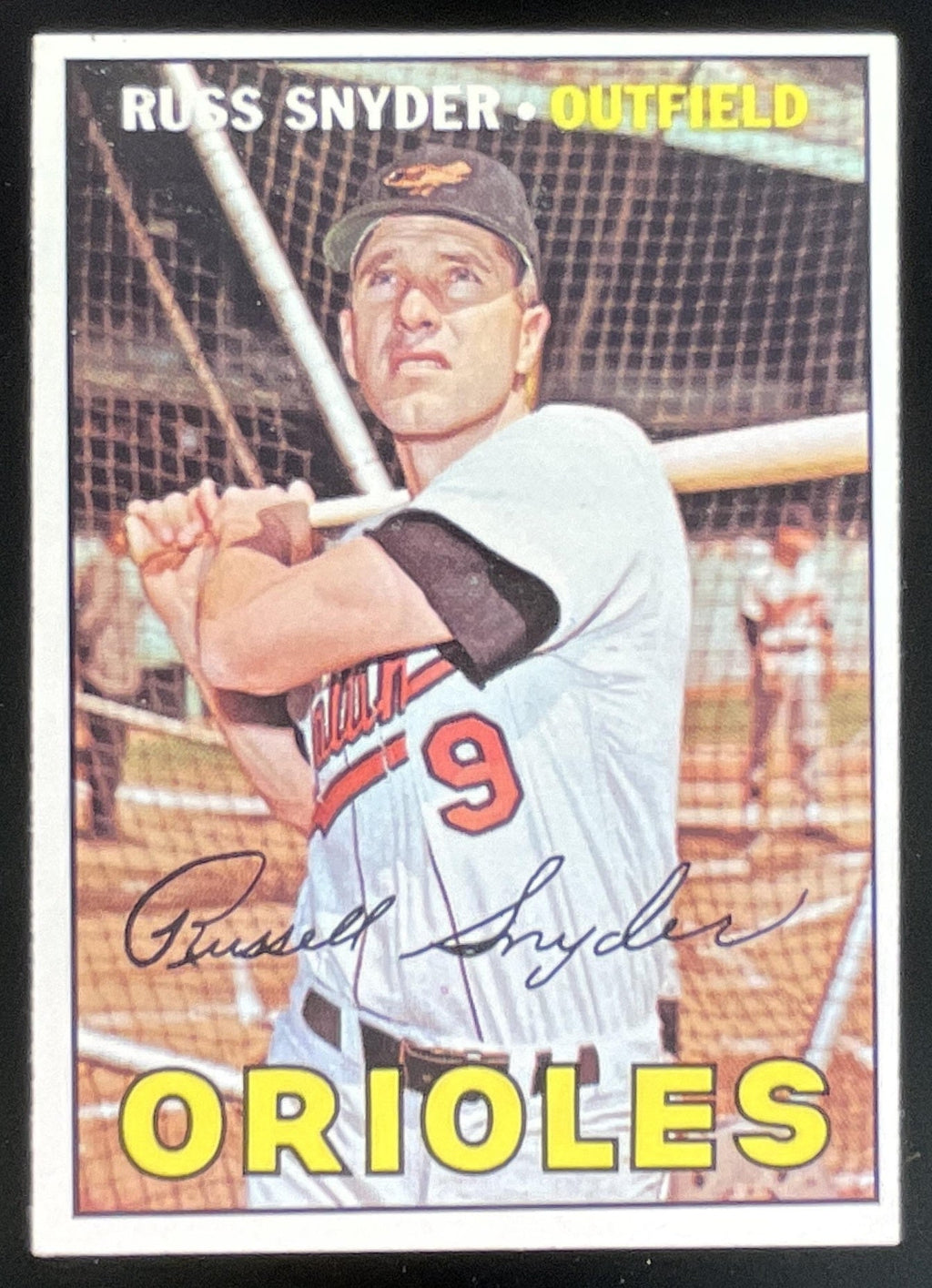 1967 Topps #405 Russ Snyder product image 1, provided for visual reference and product detail review