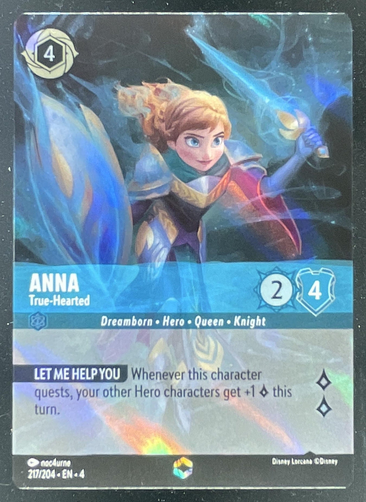Disney Lorcana Anna - True-Hearted Enchanted - Ursula's Return 4 product image 1, provided for visual reference and product