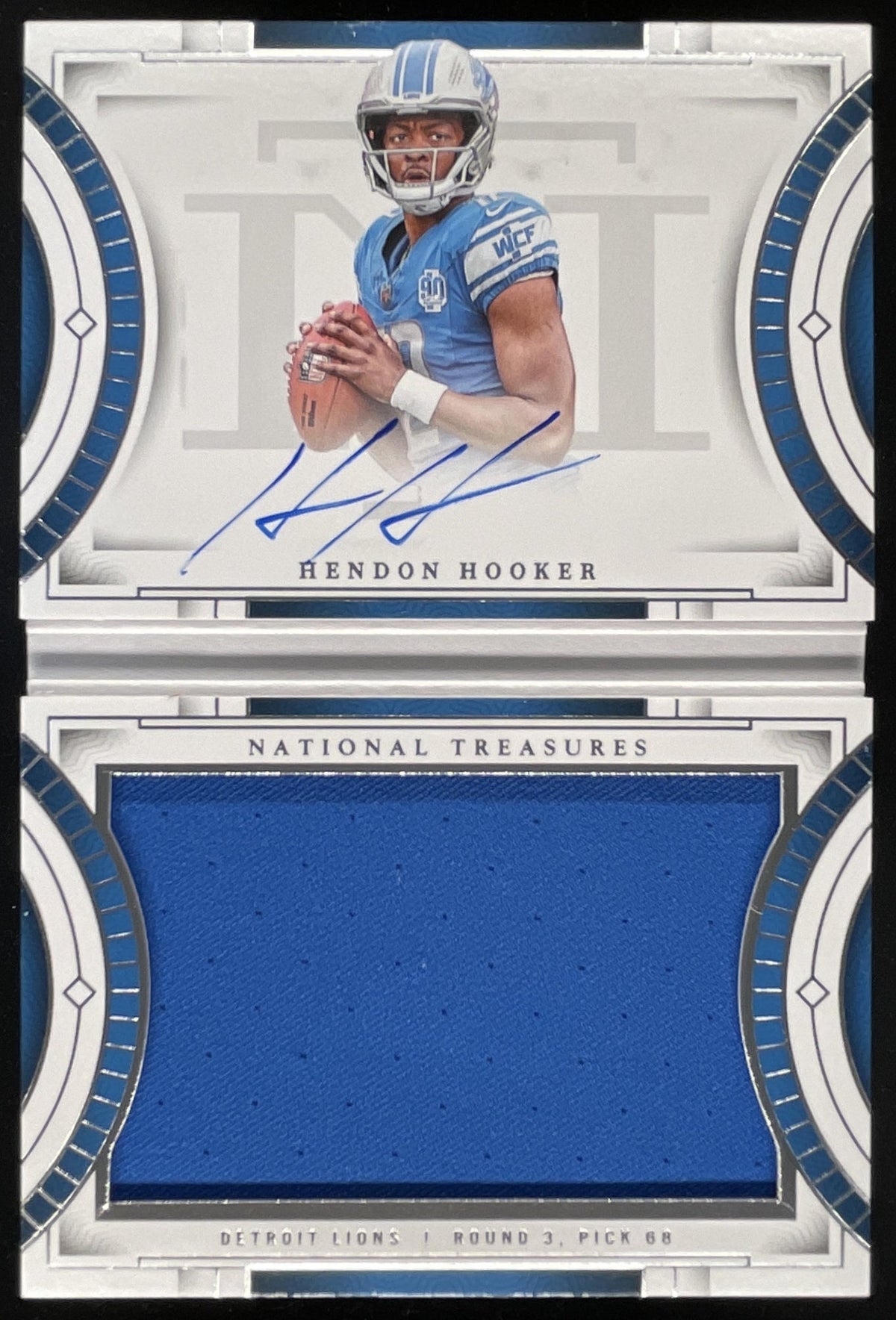 2023 National Treasures Rookie Jumbo Prime Booklet Hendon Hooker Auto /99 product image 1, provided for visual reference and