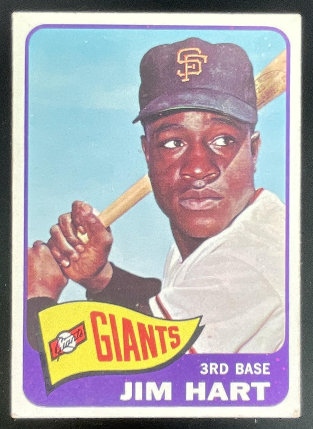 1965 Topps #395 Jim Hart product image 1, provided for visual reference and product detail review