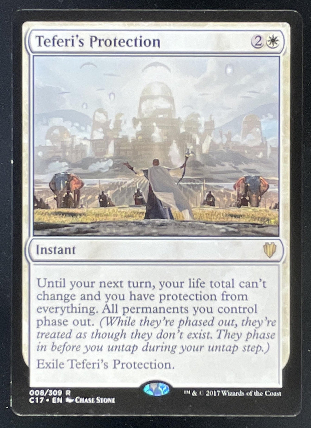 2017 Magic: The Gathering Commander 2017 #8 Teferi's Protection product image 1, provided for visual reference and product