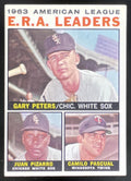 1964 Topps #2 Gary Peters Juan Pizarro Camilo Pascual League Leaders product image 1, provided for visual reference and