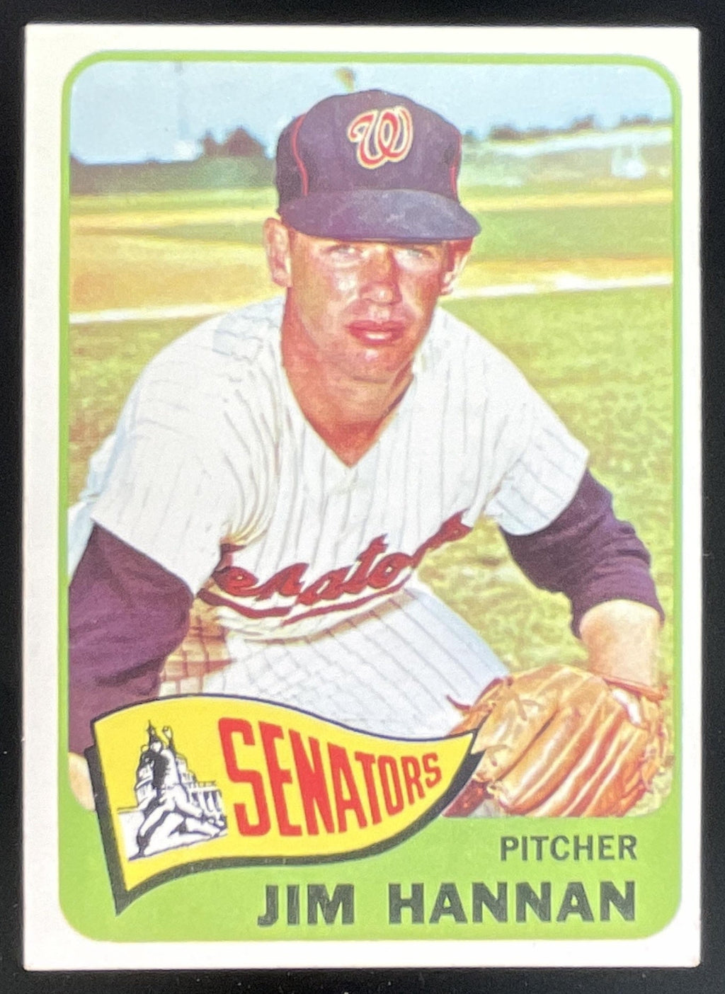 1965 Topps #394 Jim Hannan product image 1, provided for visual reference and product detail review