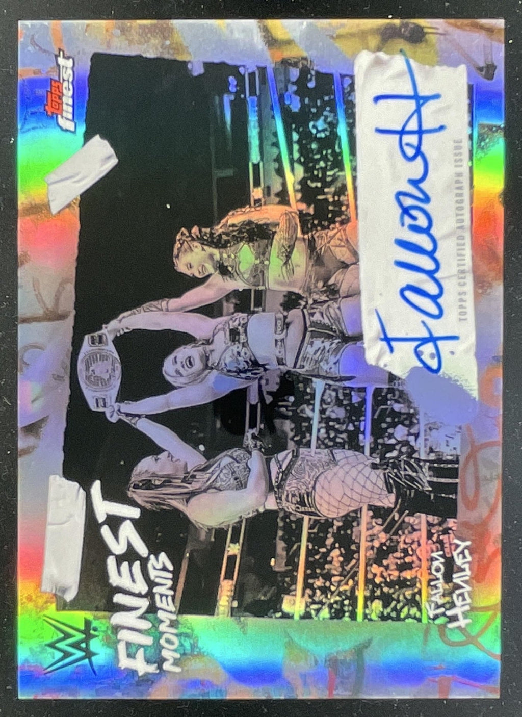 2025 Topps Finest WWE Finest Moments #FMS-FHY Fallon Henley Auto product image 1, provided for visual reference and product