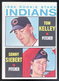 1964 Topps #552 Indians 1964 Rookie Stars Tom Kelley Sonny Siebert RC product image 1, provided for visual reference and