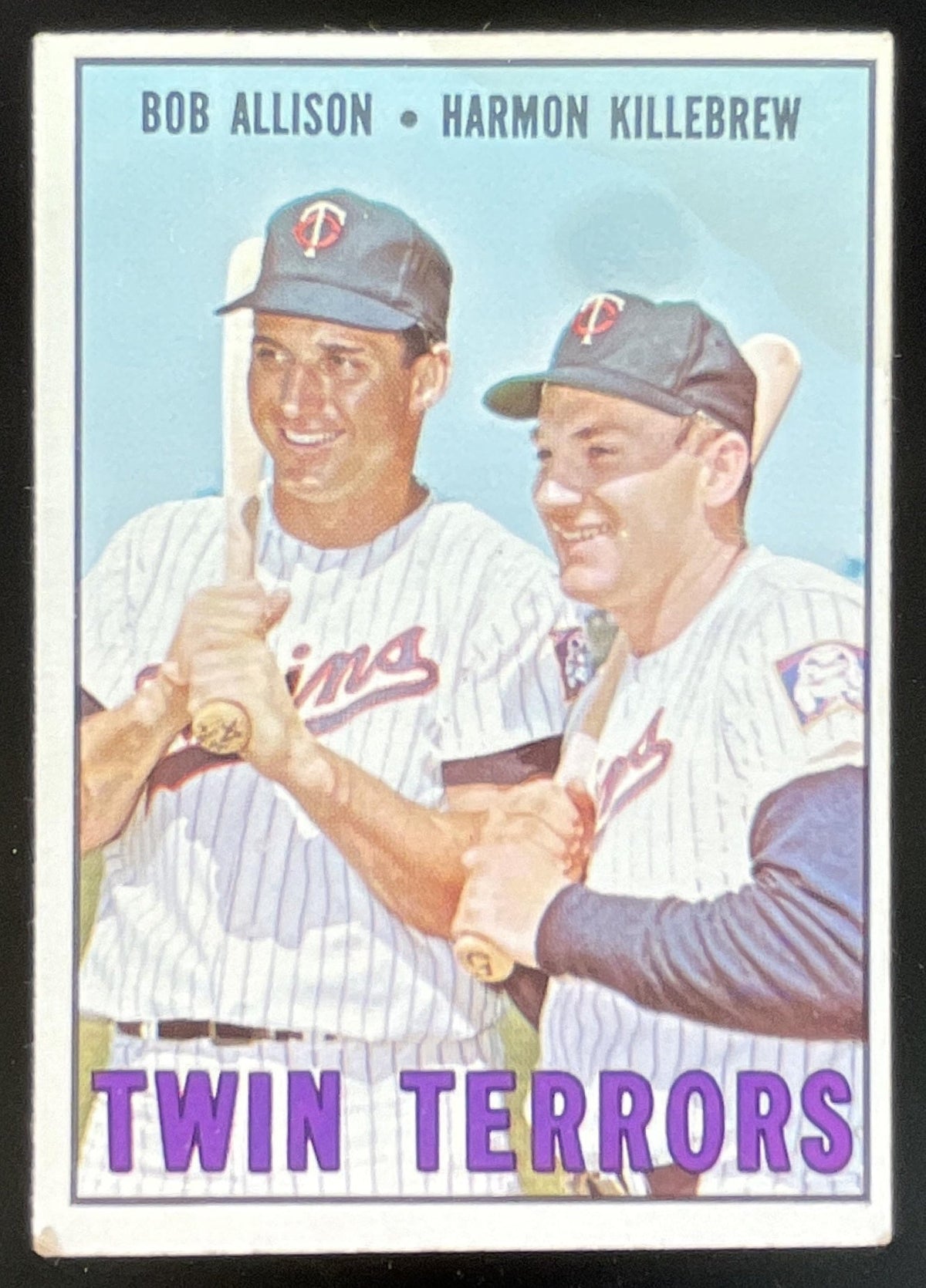 1967 Topps #334 Twin Terrors Bob Allison Harmon Killebrew C product image 1, provided for visual reference and product