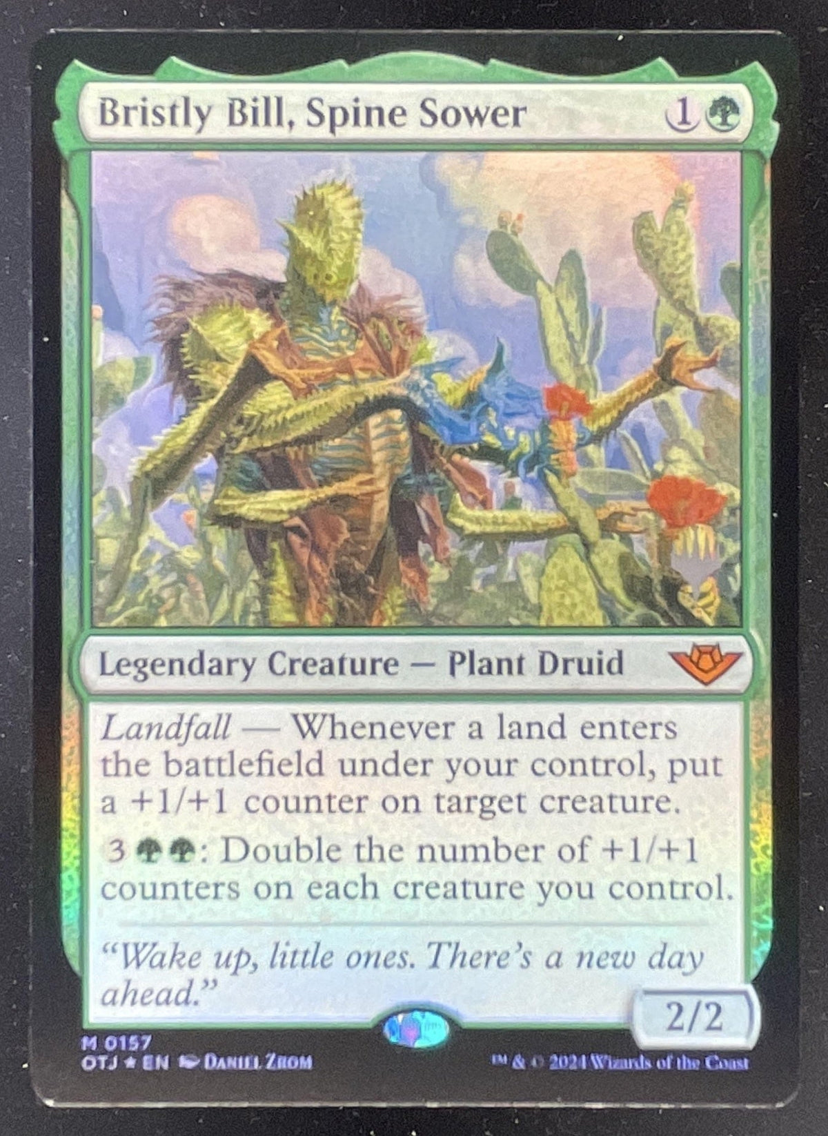 2024 Magic: The Gathering Outlaws of Thunder Junction Bristly Bill, Spine Sower product image 1, provided for visual