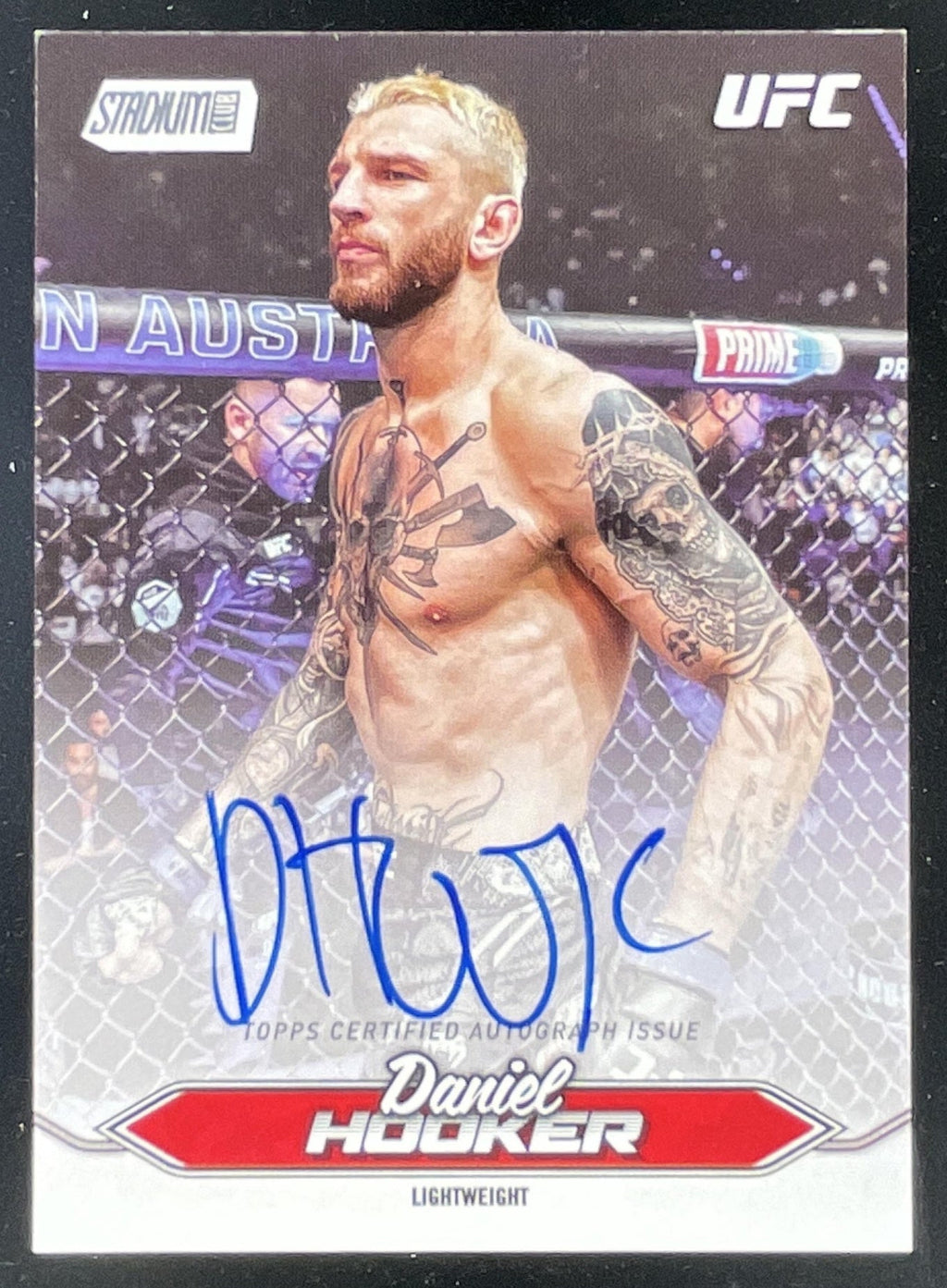 2025 Topps UFC Stadium Club Autograph #BCA-DHR Daniel Hooker Auto product image 1, provided for visual reference and product