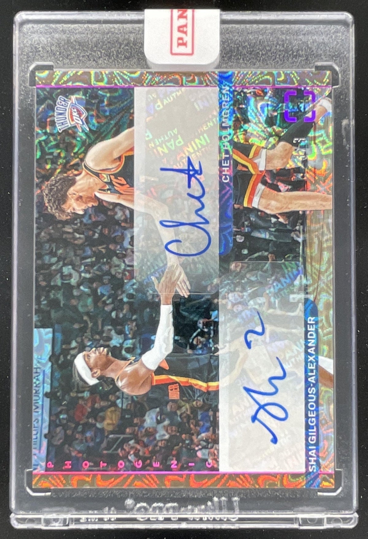2024-25 Photogenic Dual #DA-OKC Chet Holmgren Shai Gilgeous-Alexander Auto product image 1, provided for visual reference