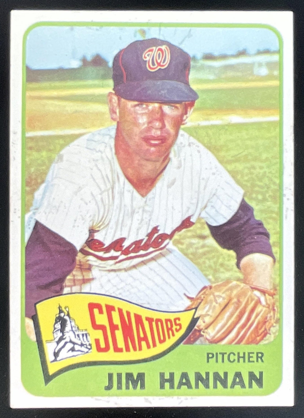 1965 Topps #394 Jim Hannan product image 1, provided for visual reference and product detail review