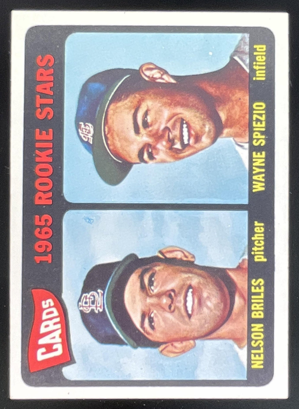 1965 Topps #431 Cards 1965 Rookie Stars Nelson Briles Wayne Spiezio RS, RC product image 1, provided for visual reference