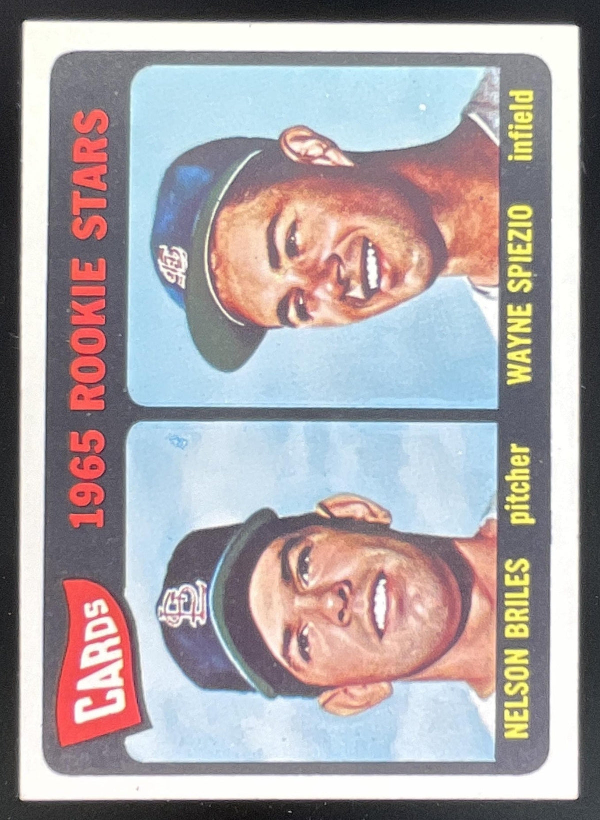 1965 Topps #431 Cards 1965 Rookie Stars Nelson Briles Wayne Spiezio RS, RC product image 1, provided for visual reference
