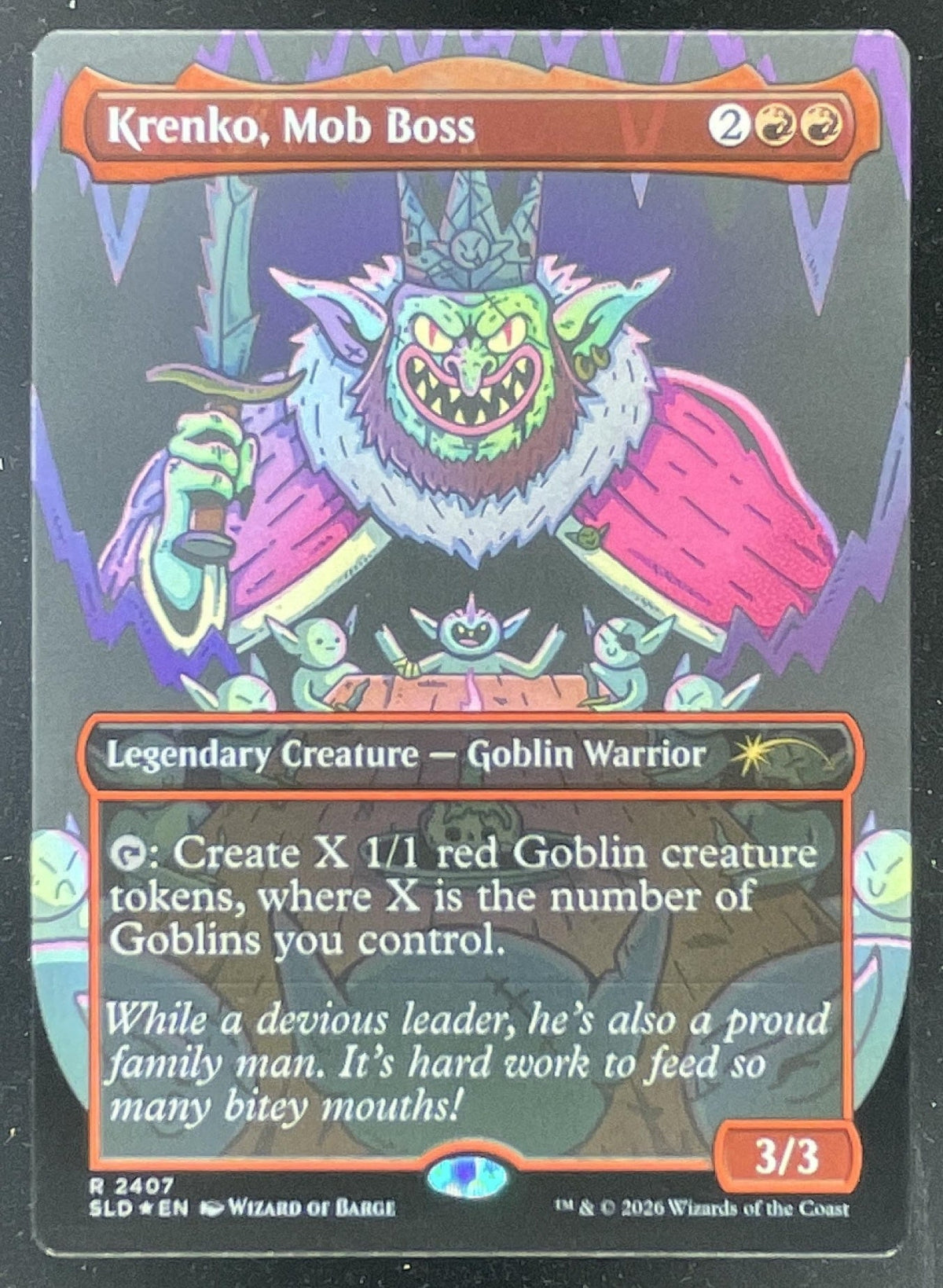 Magic The Gathering Krenko, Mob Boss - Secret Lair Drop Series SLD product image 1, provided for visual reference and