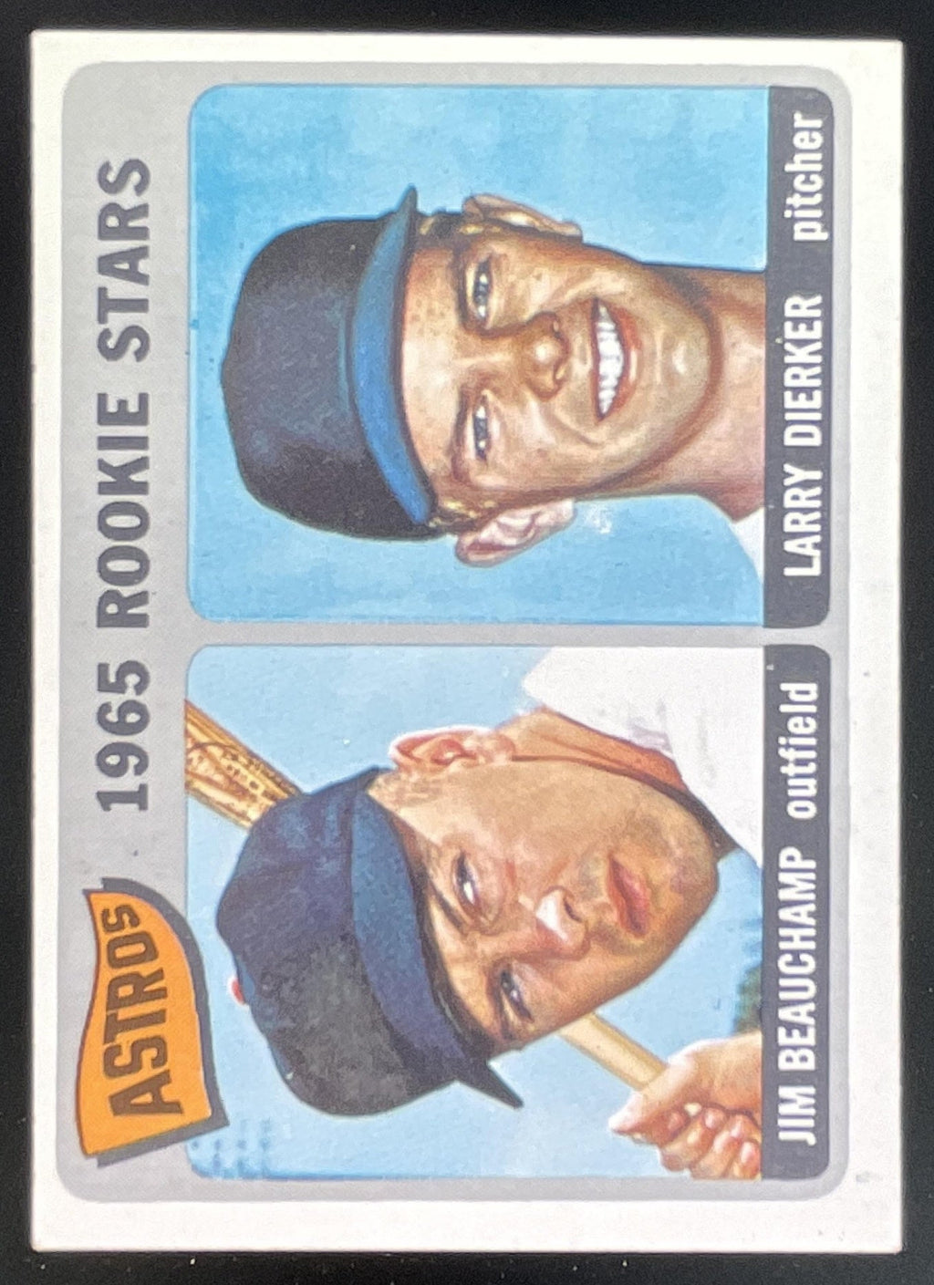 1965 Topps #409 Astros 1965 Rookie Stars Jim Beauchamp Larry Dierker RS, RC product image 1, provided for visual reference