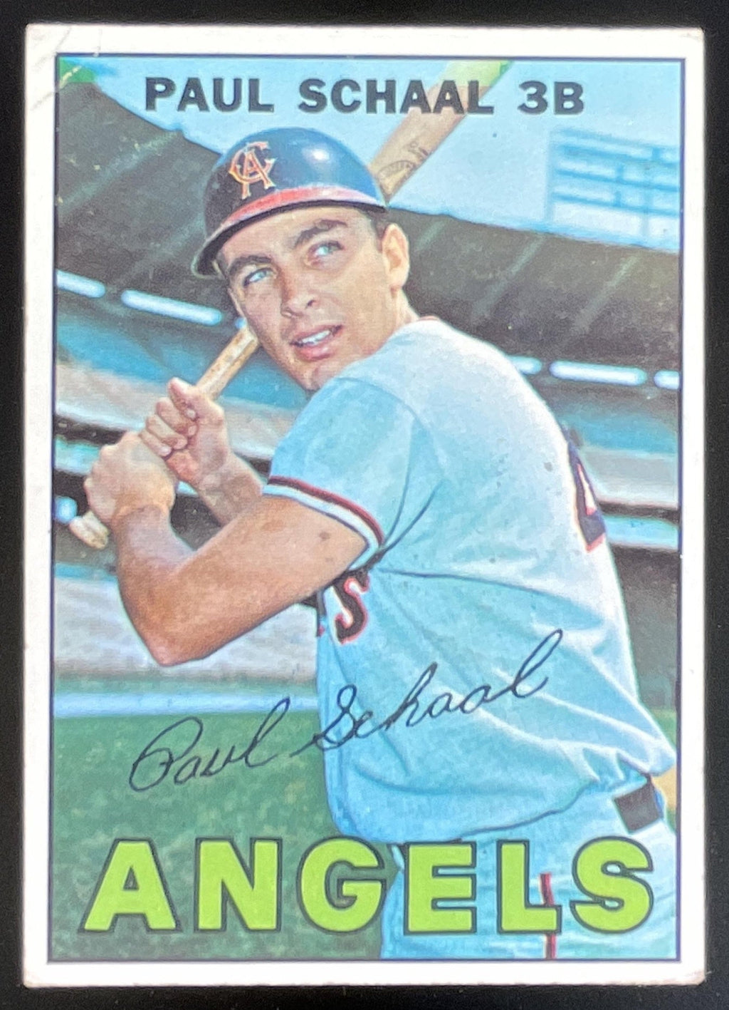 1967 Topps #58a Paul Schaal product image 1, provided for visual reference and product detail review
